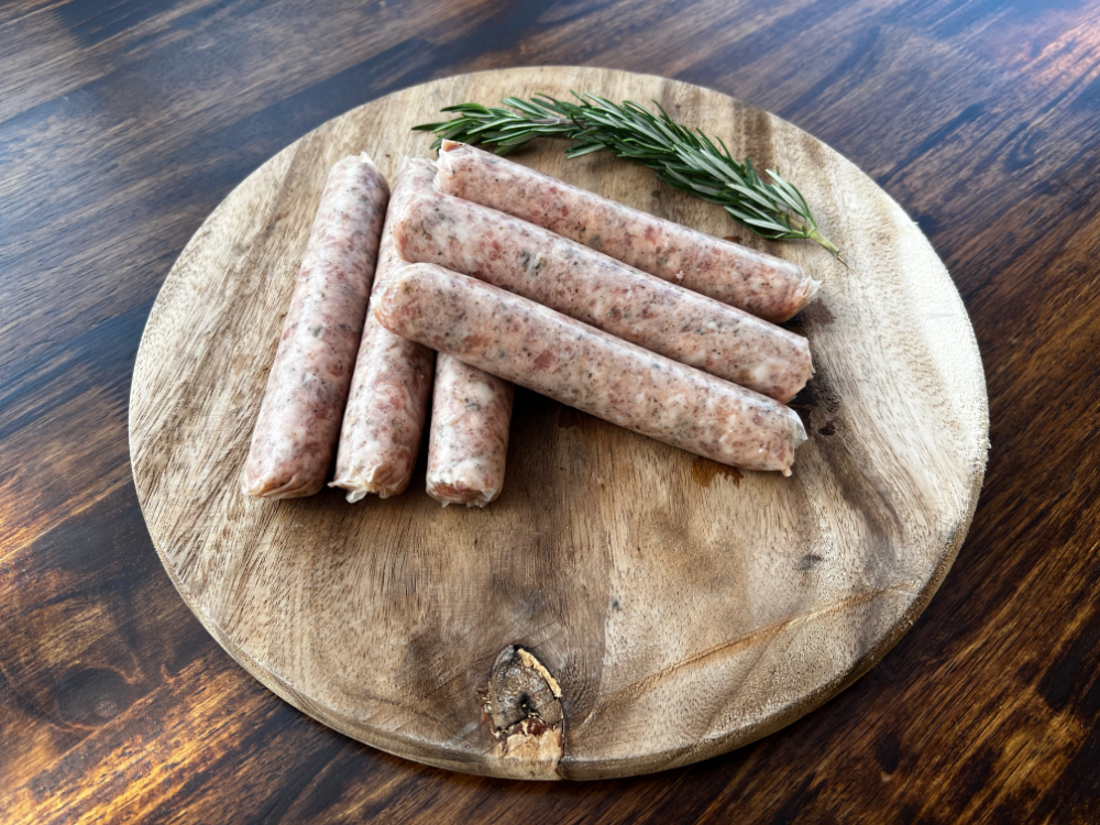 lincolshire-uncooked Lincolnshire style Pork Sausages